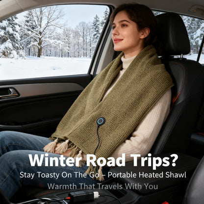 Portable Heated Shawl – Stay Warm Anywhere, Anytime