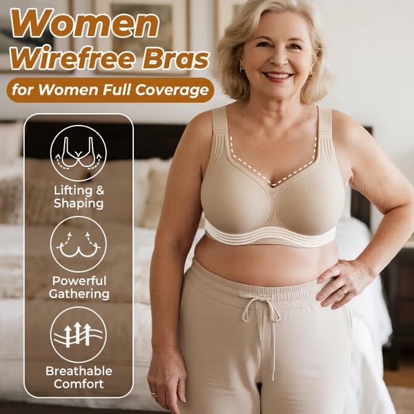 🏆LAST DAY SALE  -Super firming bra | Women Wirefree Seamless Bras 👍No more sagging breasts