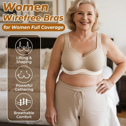 🏆LAST DAY SALE  -Super firming bra | Women Wirefree Seamless Bras 👍No more sagging breasts