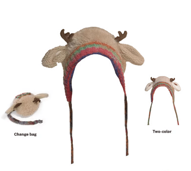 🔥Original design Festive Christmas Antler Hat