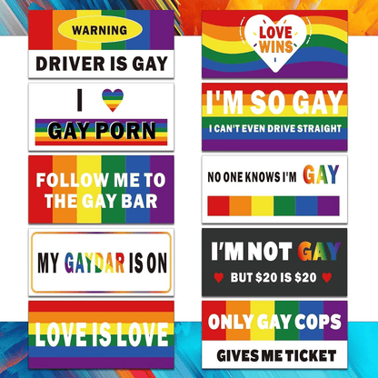 🏆Flash Sale⚡8K+ SOLD! Almost Gone-💥10 Pcs Funny LGBT Stickers Set🌈