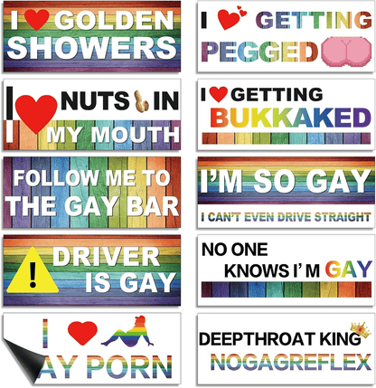 🏆Flash Sale⚡8K+ SOLD! Almost Gone-💥10 Pcs Funny LGBT Stickers Set🌈