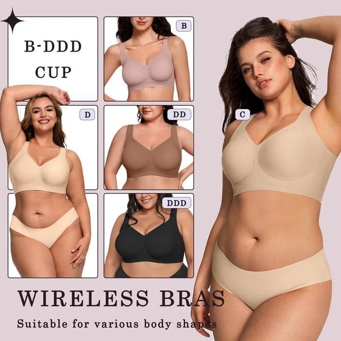 🏆LAST DAY SALE  -Super firming bra | Women Wirefree Seamless Bras 👍No more sagging breasts